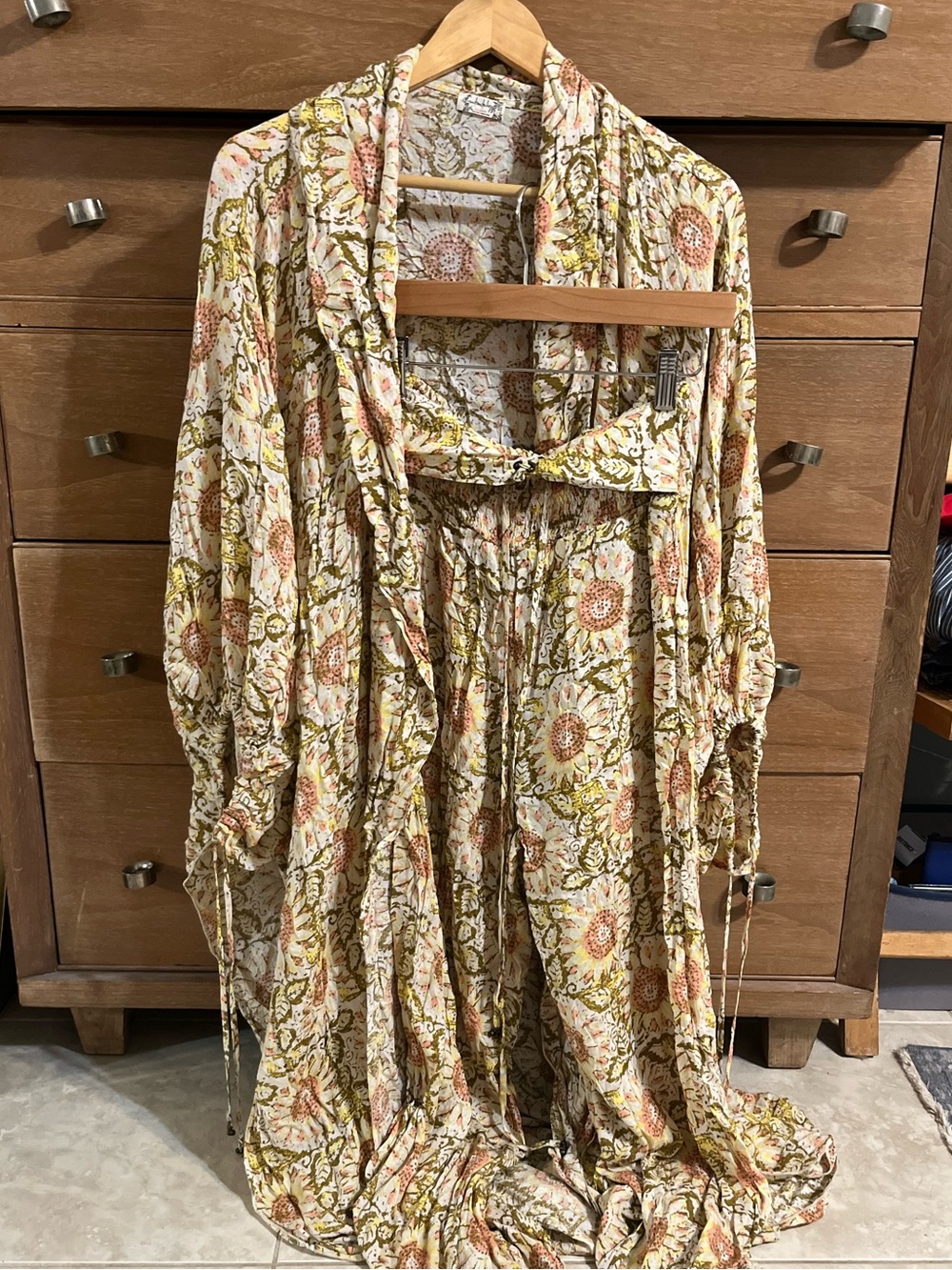 Free people robe and pant set
